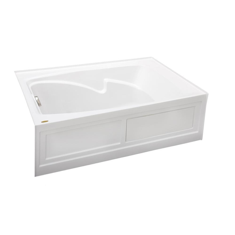 JACUZZI&reg; White 60 x 36 in. Soaker Alcove Bathtub Right Drain 