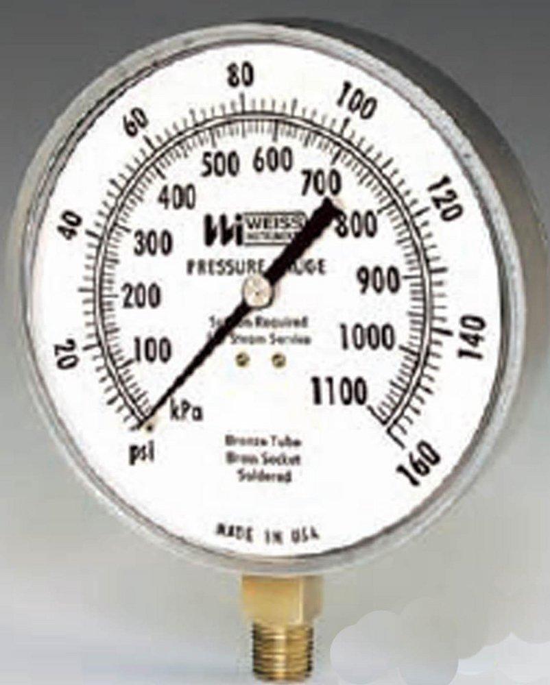 Weiss Instruments 4-1/2 in. Pressure Gauge 