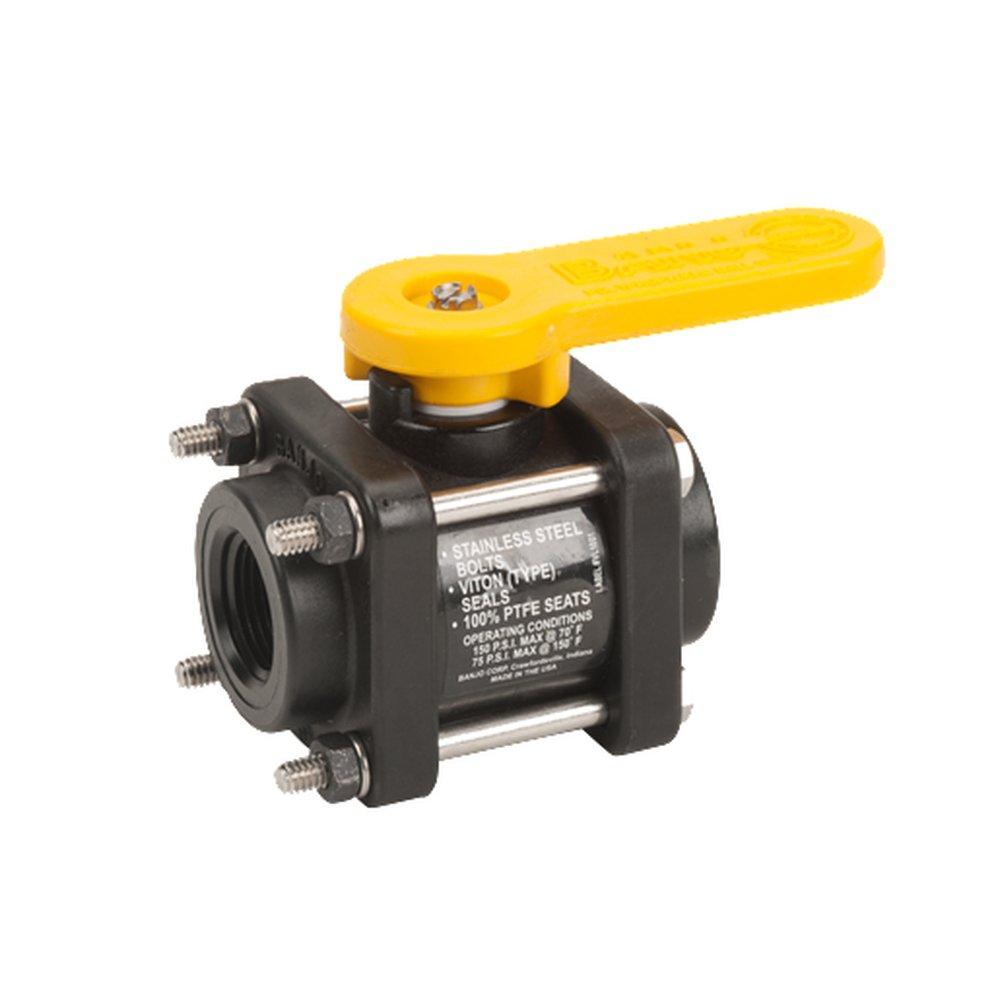 Banjo Plastic Full Port FPT 150# Ball Valve 