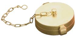 2-1/2 in. Brass Pin Lug Cap with Chain NST