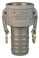 Dixon Valve & Coupling Coupler x Hose Shank Straight Aluminum Hard Coat Cam and Groove Coupling 