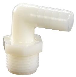 3/4 in. Hose Barb x MNPT Straight Nylon Elbow