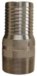 4 x 7-3/16 in. NPT Combination 316 Stainless Steel King Nipple