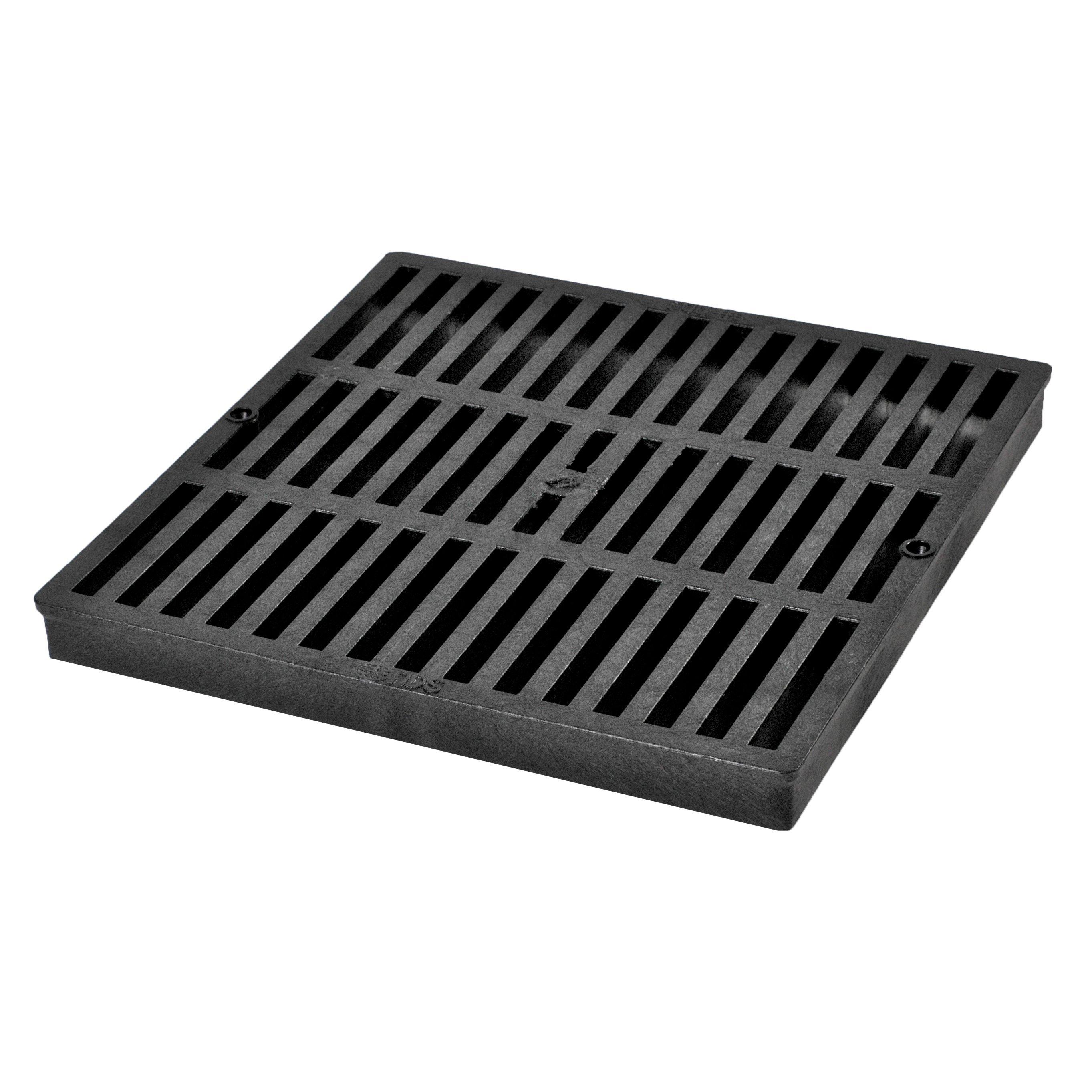NDS Black 1-1/8 x 11-3/4 in. 2.33 lb. Plastic Catch Basin Grate 