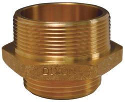 2 x 2-5/16 in. MNPT x MNST Fire Protection Cast Brass Hex Nipple