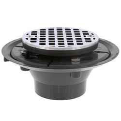 2 in. Plastic Shower Drain in Chrome