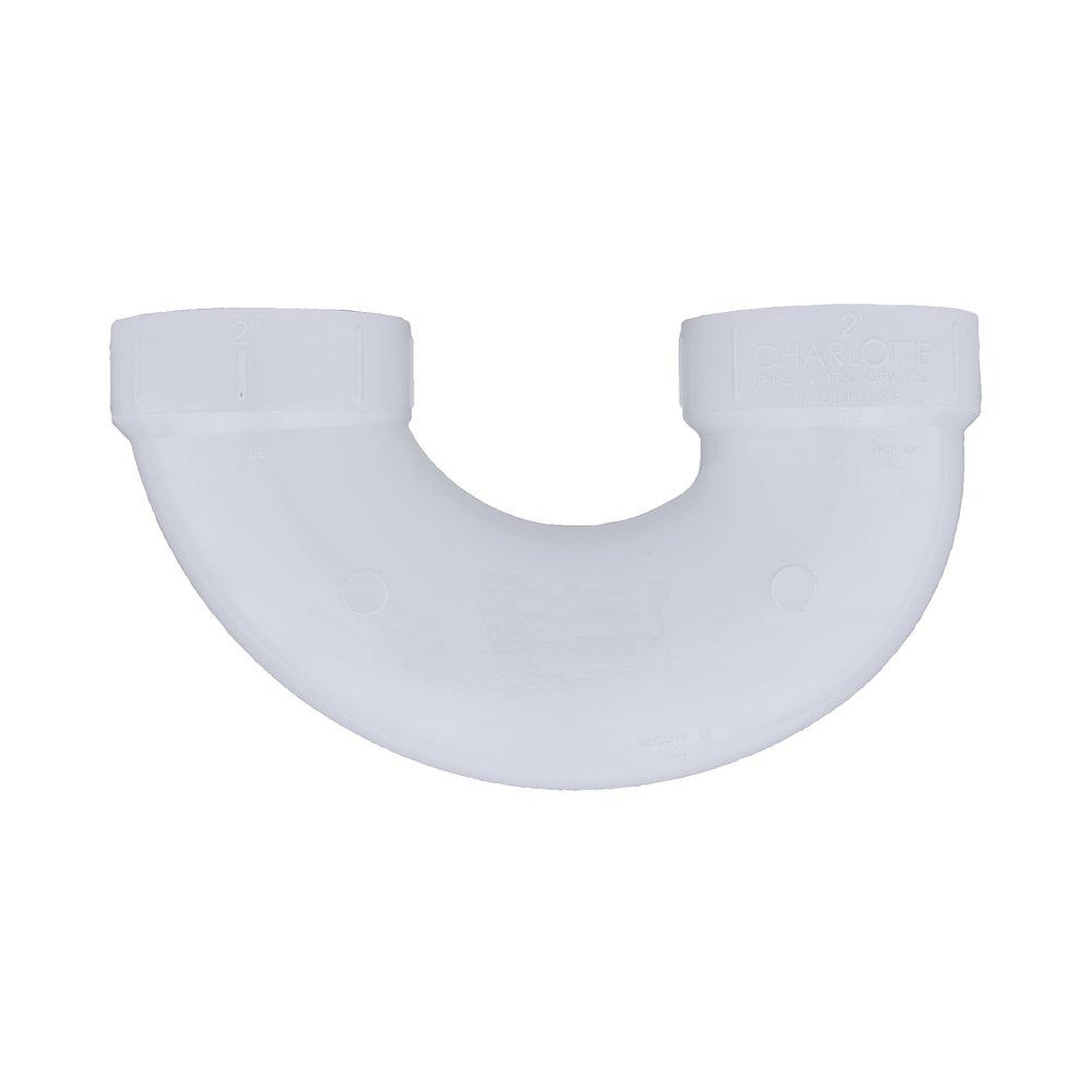 White PVC DWV Return Bend 