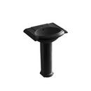 KOHLER Black Black&trade; Pedestal Bathroom Sink 