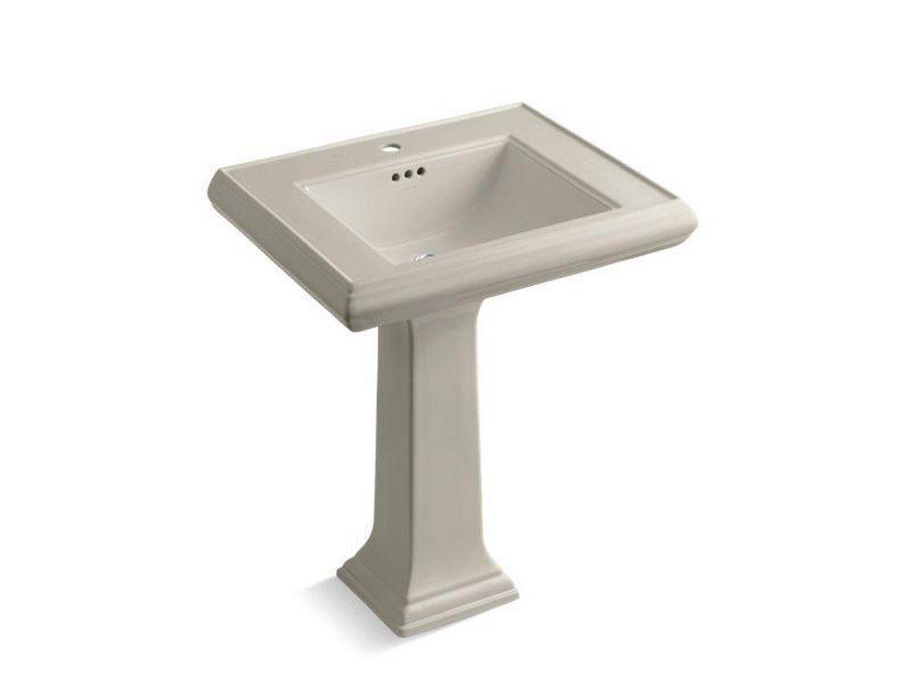 KOHLER Sandbar 1-Hole Bathroom Rectangular Lavatory Sink with Rear Center Drain 