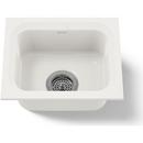 KOHLER Biscuit 15 x 12-3/8 in. Undermount Cast Iron Bar Sink 
