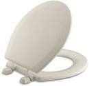 Round Closed Front Toilet Seat with Cover in Sandbar