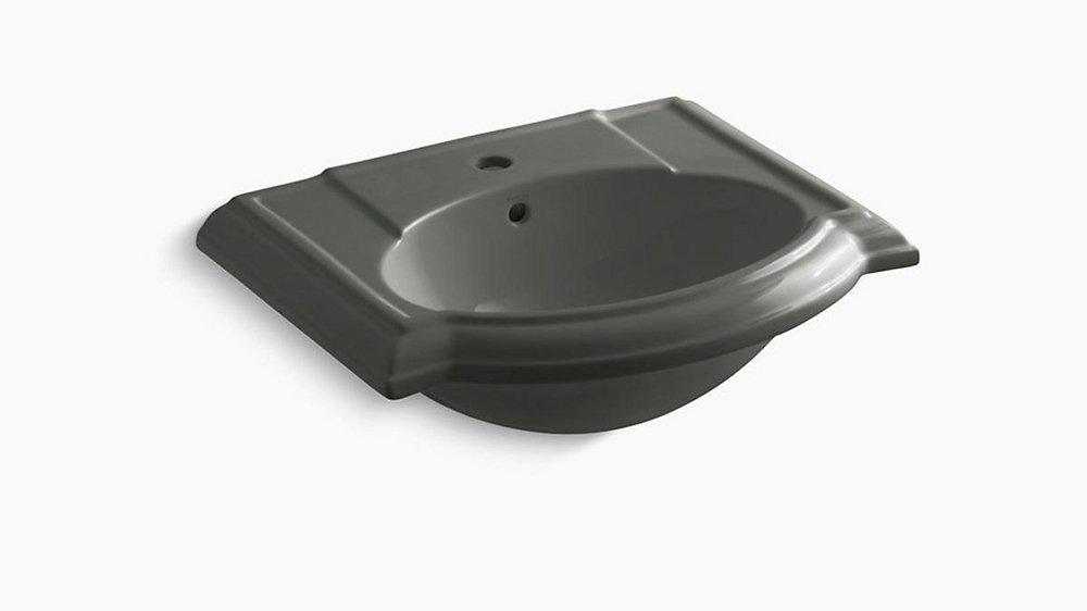 KOHLER Thunder&trade; Grey Pedestal Vessel 