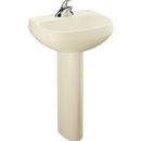 22 x 18 in. Rectangular Pedestal Sink and Base in Biscuit