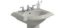 24-1/8 x 19-3/4 in. Rectangular Pedestal Bathroom Sink in Mexican Sand™