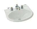 19-3/4 x 16-7/8 in. Drop-in Bathroom Sink with Single Faucet Hole Biscuit