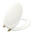 Elongated Closed Front Toilet Seat in Revival Brass