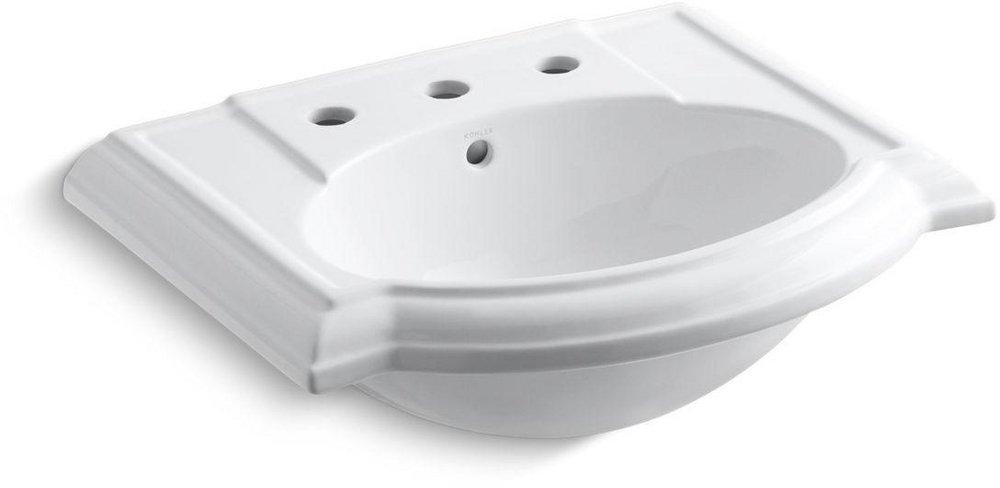 KOHLER White Pedestal Vessel 