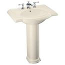 27-1/2 x 20 in. Oval Pedestal Sink and Base in Almond