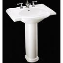 27-1/2 x 20 in. Oval Pedestal Sink and Base in White