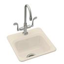 15 x 15 in. 1-Hole Self-Rimming Entertainment Sink in Almond
