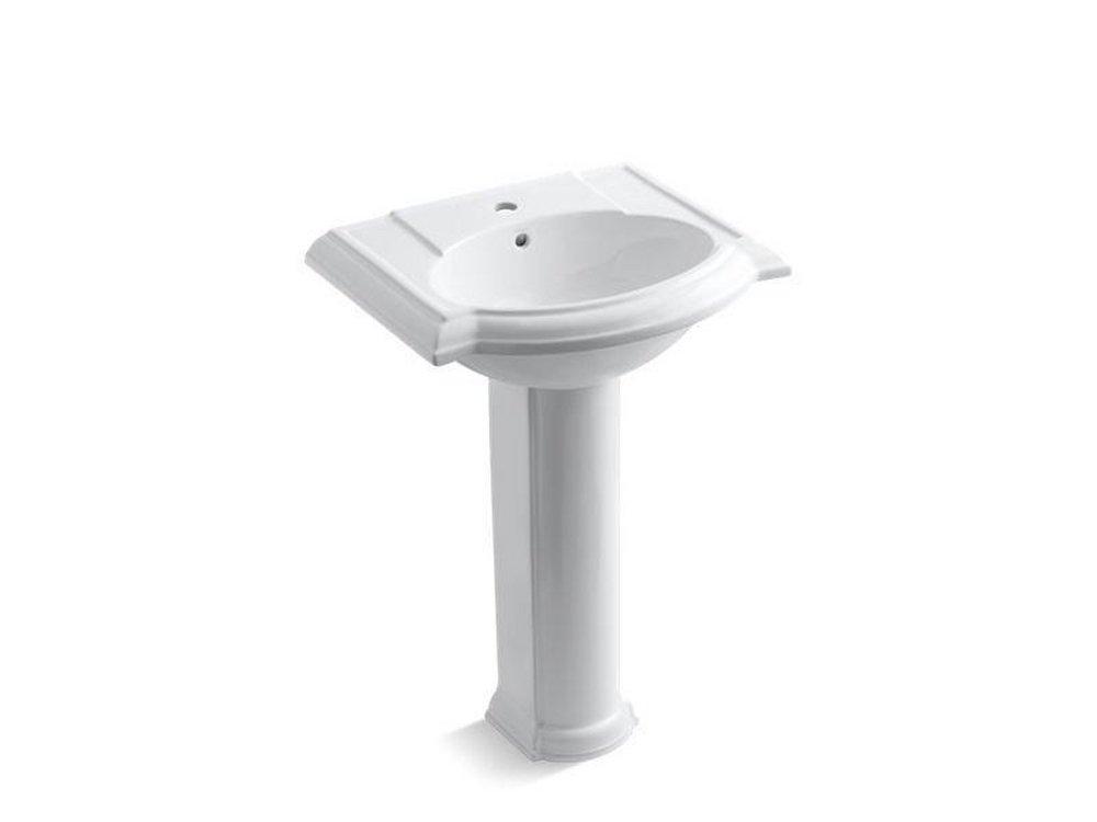 KOHLER White Pedestal Bathroom Sink 