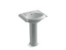 24-1/8 x 20 in. Oval Pedestal Sink with Base in Ice™ Grey