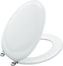 Elongated Closed Front Toilet Seat with Cover in White