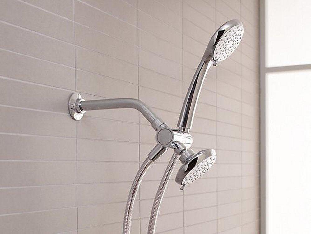 KOHLER Vibrant Brushed Nickel 7-1/2 in. Wall Mount Shower Arm and Flange 