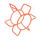 General Pipe Cleaners Orange Cable Carrier 