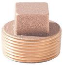 1/2 in. MNPT Brass Square Head Cored Plug