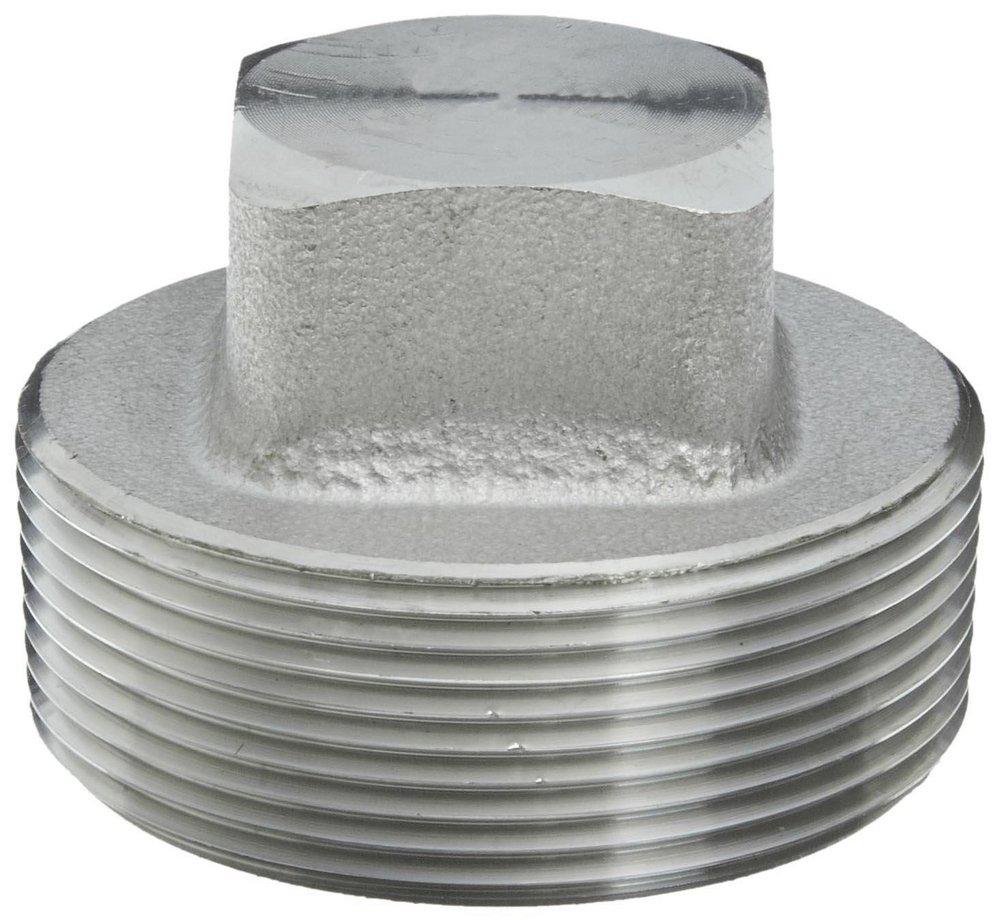 Threaded 3000# Square 304L Stainless Steel Plug 