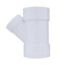 White PVC DWV Wye 