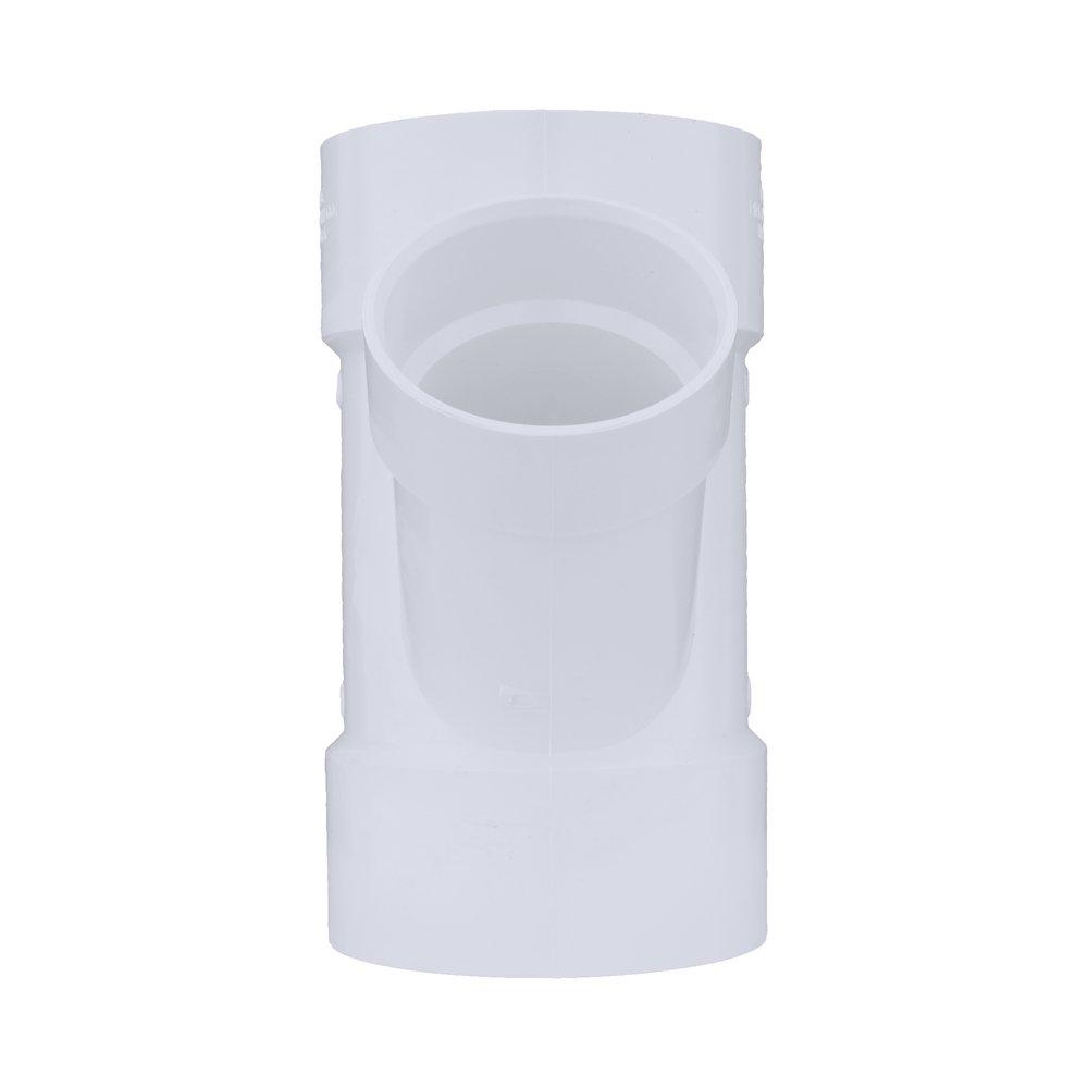 White PVC DWV Wye 