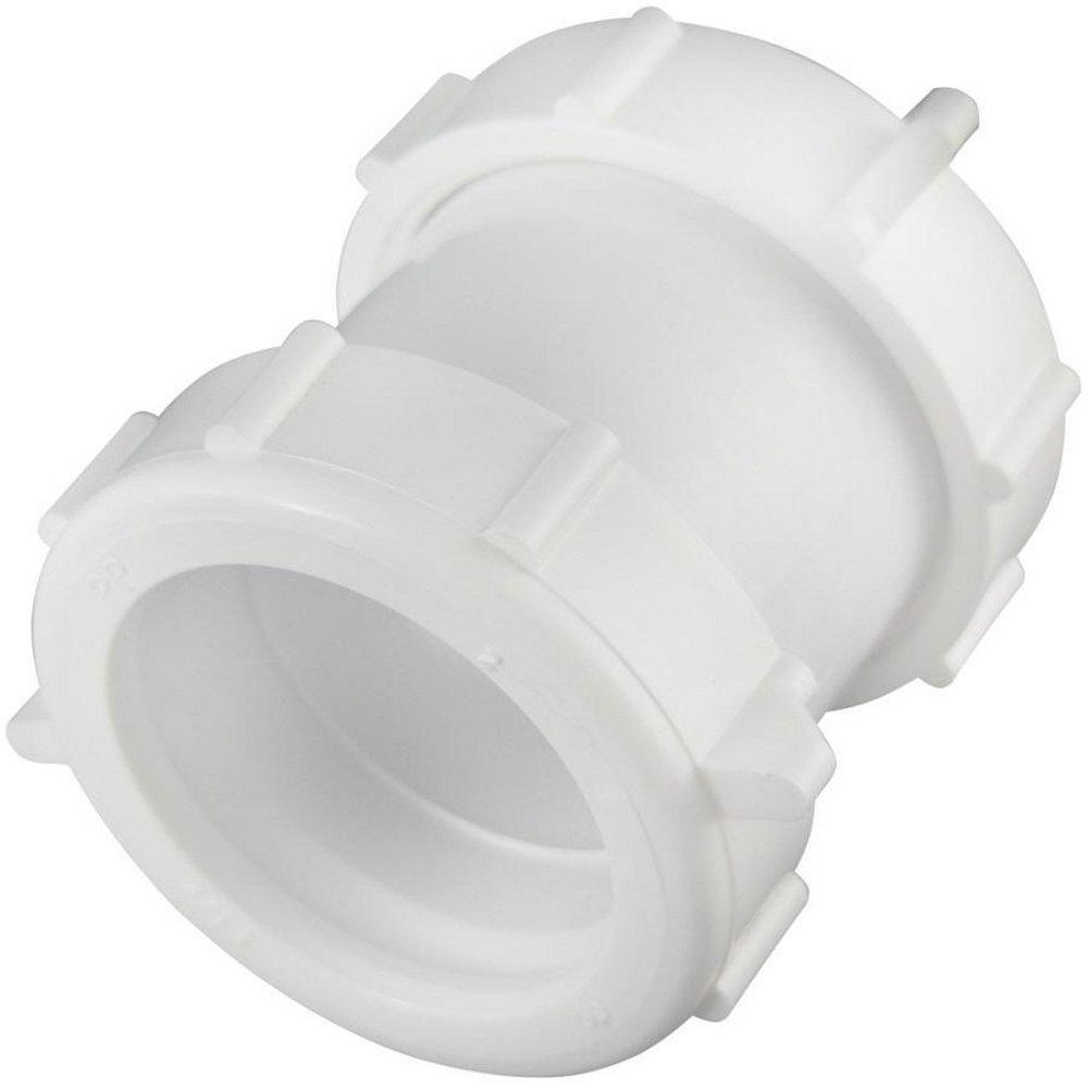 Ez Lay Drain White Plastic Coupling 
