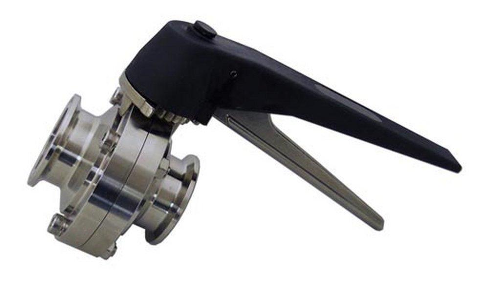 VNE Corporation 304L Stainless Steel Silicone Lever Handle Butterfly Valve 