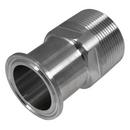 1-1/2 in. Clamp x Male 304L Stainless Steel Adapter