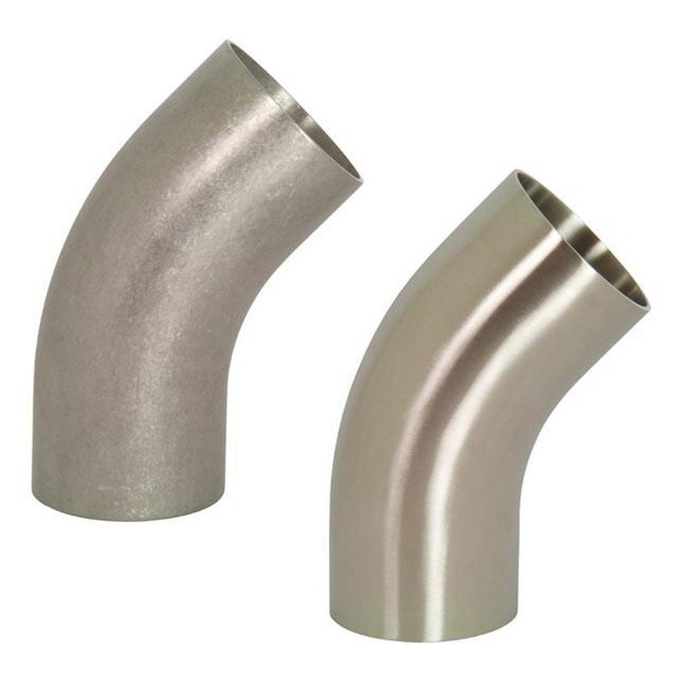 VNE Corporation Butt Weld 304 Stainless Steel 45 Degree Elbow 