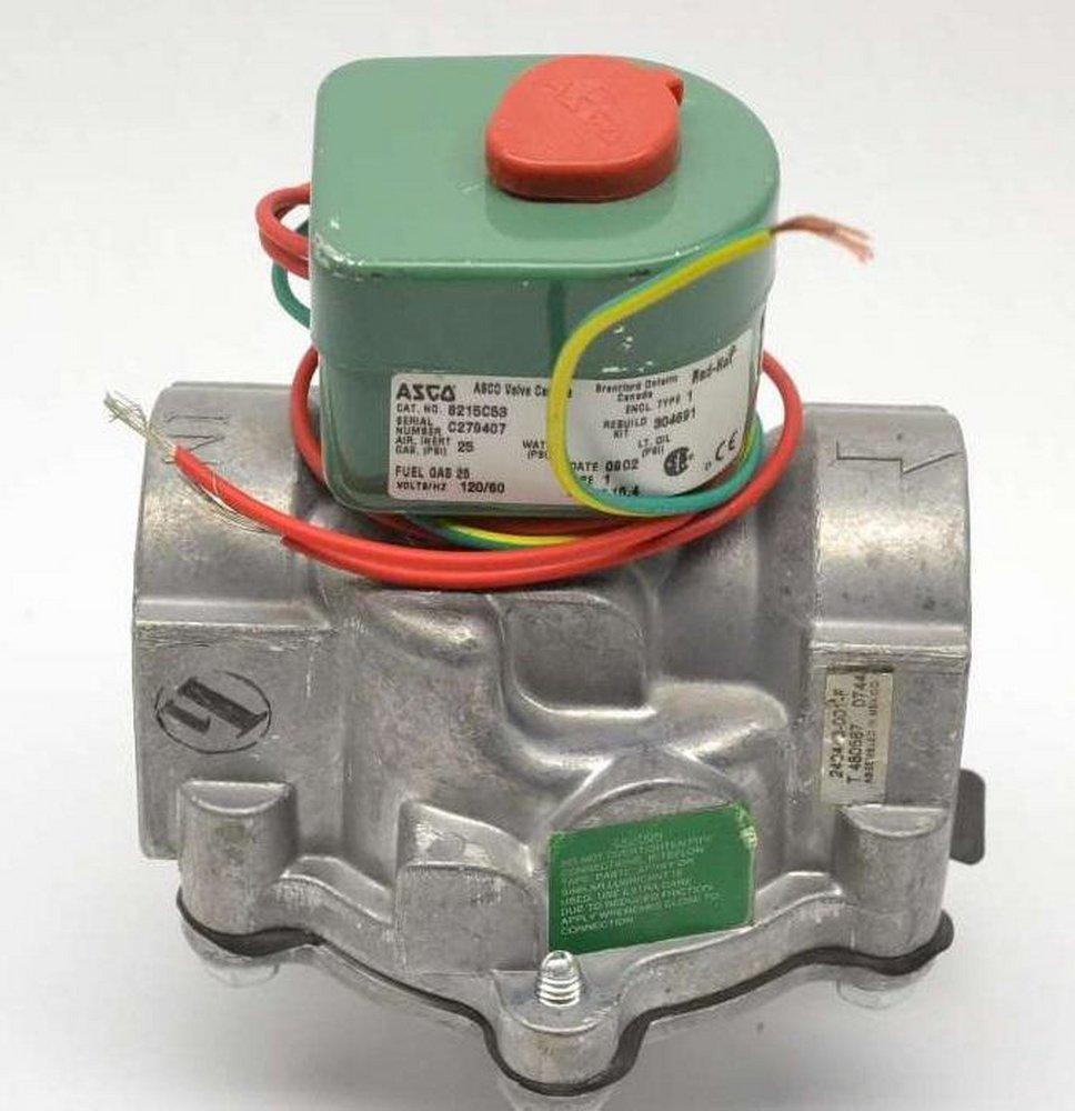 Asco Pneumatic Controls Solenoid Valve 25 psi 7-11/25 in. Brass, Copper, Plastic, Rubber, Silver and Stainless Steel 