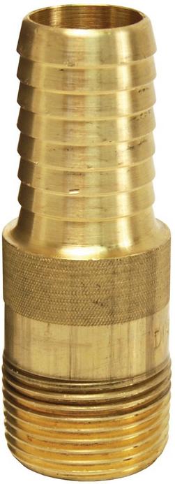 1-1/2 x 4-5/32 in. NPT Brass Combination Nipple