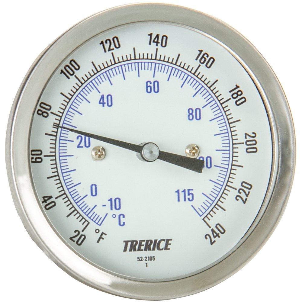 Trerice - Bimetal Thermometers - Rear Connect