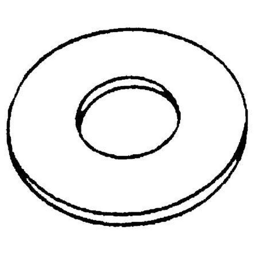 Black Steel Plain Washer 