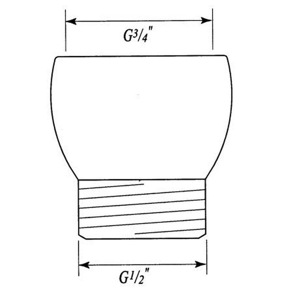 Perrin & Rowe&reg; Italian Brass Adapter 