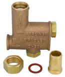 Bradley Corporation Gold Valve with Tailpieces, Nuts and Washers 