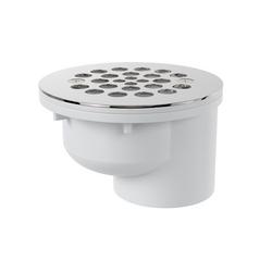 2 in. Plastic Shower Drain in Stainless Steel