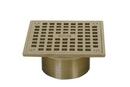 PROFLO&reg; Nickel 6 in. Full Brass Square Grate 