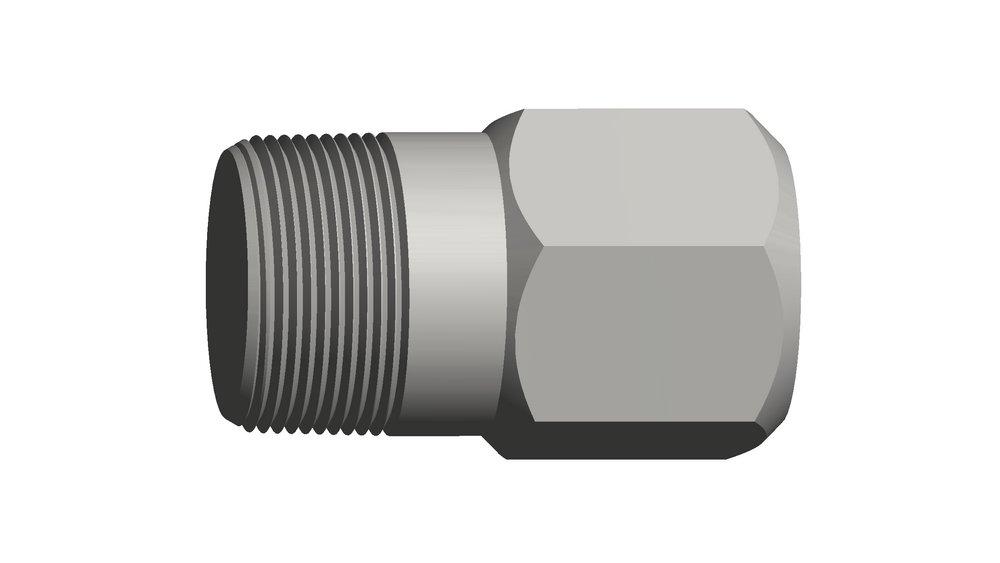 Mills Iron Works Solid A105 Thrd Hex Bull Plug Forged Steel 