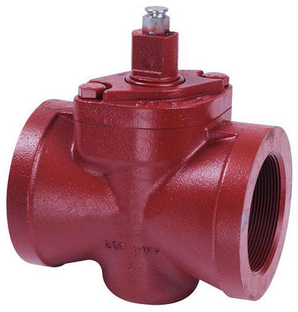 Flowserve Nordstrom Cast Iron 400 psig Threaded Gear Operator Plug Valve 