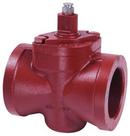 Flowserve Nordstrom Cast Iron 400 psig Threaded Gear Operator Plug Valve 