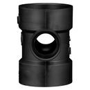 Black ABS DWV Double Sanitary Tee 