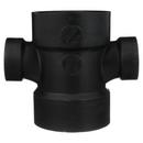 Black ABS DWV Double Sanitary Tee 
